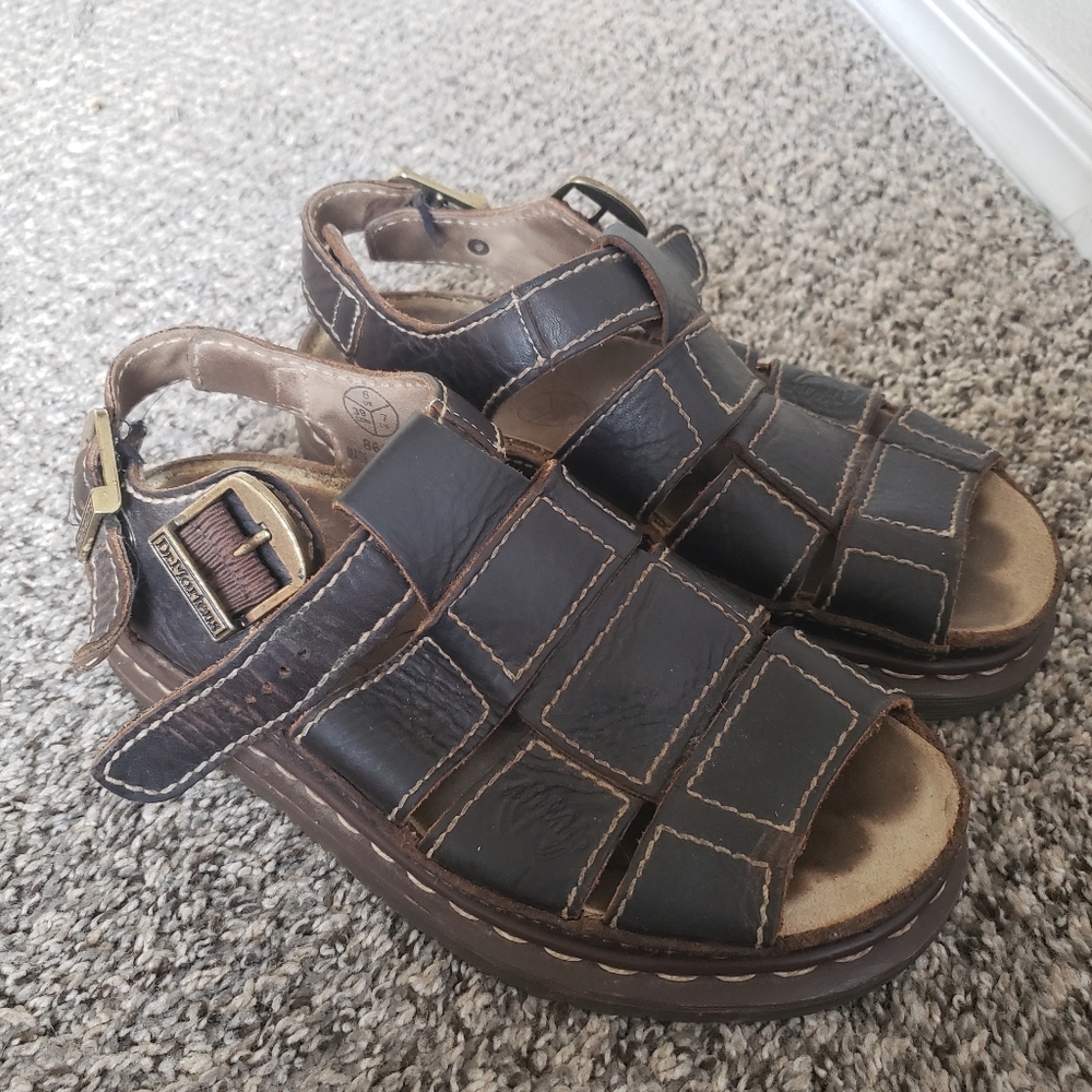 Dr. Martens Brown Leather Sandals